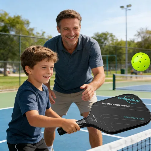 Vista 7 de Pickleball Paddles, Multi-Layer T700 Textured Carbon Fiber Pickleball Paddle, 2-Types of Thickenesses, USAPA Approved Carbon Fiber Surface Pickle