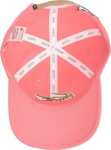 Vista 3 de Lacoste Men's Big Croc Twill Adjustable Leather Strap Hat