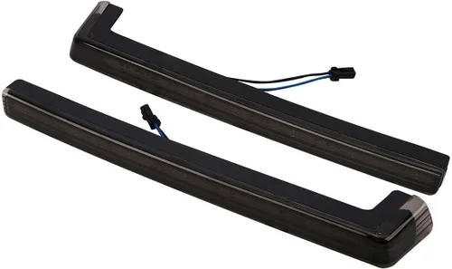 Vista 9 de TCMT Luz de freno trasera LED ahumada y marcador lateral para Harley Touring 2009-2013 Road King Road Street Glide equipado con paquete clásico