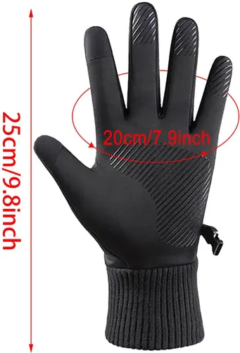 Vista 3 de Guantes de esquí y nieve Guantes de snowboard de invierno para hombres y mujeres para clima frío, dedos táctiles, guantes de esquí de nieve