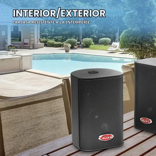 Vista 2 de BOSS Audio Systems MR4.3B - Par de altavoces de barco de 4 pulgadas, 2 vías, rango completo, 180 W