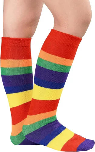 Vista 2 de American Trend Calcetines de fútbol para niños pequeños, calcetines largos hasta la rodilla, calcetines largos de tres rayas, calcetines uniformes