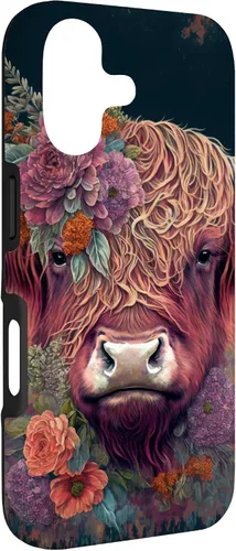 Vista 3 de Western Boho Highland Cow Farmer Cows Lover Case for iPhone 17