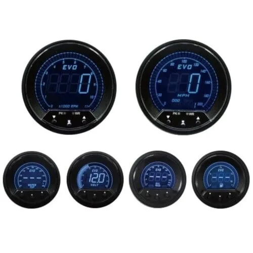Vista 15 de MOTOR METER RACING - Juego de medidores para motores clásicos (juego de 6 medidores)