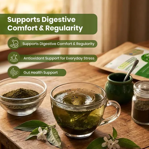 Vista 3 de Foodherbs Adathoda Powder (Adhatoda Vasica/Adulsa), 200g (0.44 lb) Polvo de hojas de hierbas 100% puro Sin aditivos ni conservantes Polvo