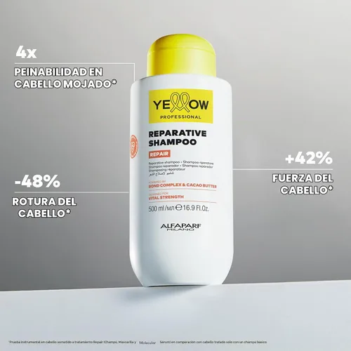Vista 2 de ALFAPARF MILANO Yellow Professional Repair Shampoo for Damaged Hair