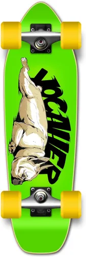 Vista 15 de Yocaher Longboard Complete Mini Cruiser de 27 x 8 pulgadas con cinta de agarre negra de alta calidad, camión de aleación de aluminio resistente