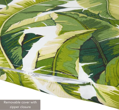 Vista 4 de Cojín reversible para silla de descanso para exteriores, color blanco tropical
