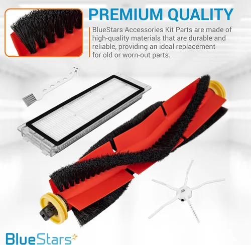 Vista 5 de BlueStars Piezas de repuesto compatibles con Roborock S6 Pure S6 E4 S4 S4 Max S5 S5 Max E2 E3 E5 E20 E25 E35 S50 S65 Xiaomi Mijia Robot Aspirador