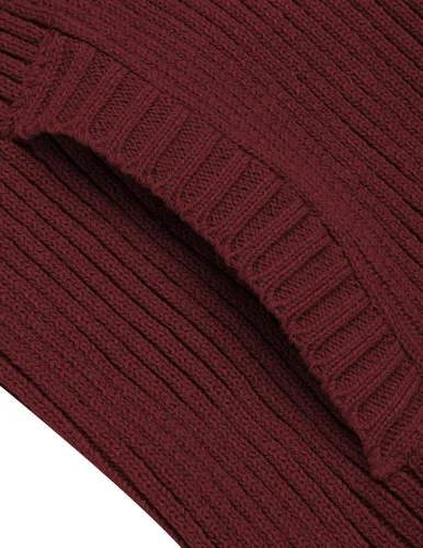 Vista 6 de COOFANDY Suéter de punto con cremallera completa y bolsillos para hombre