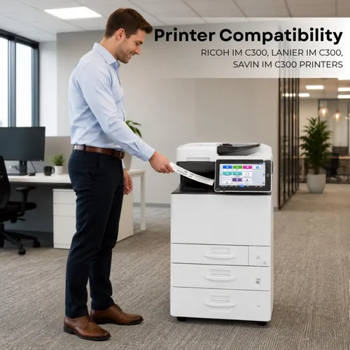 Vista 2 de Toner Pros Juego de cartuchos de tóner compatibles con IM C300 para impresoras láser IM C300 OEM 842378 842379 842380 842381 Paquete de 4 CMYK