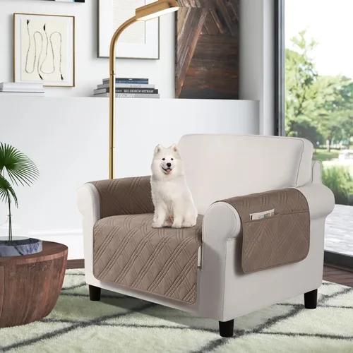 Vista 55 de TAOCOCO Fundas impermeables para silla para mascotas y perros con respaldo antideslizante, fundas para asiento de silla con bolsillo lateral