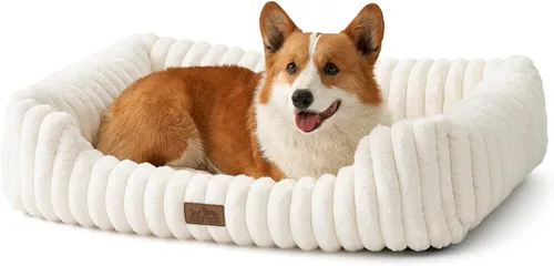 Vista 14 de COZY KISS Cama ortopédica para mascotas para gatos pequeños, cama rectangular lavable para mascotas con parte inferior antideslizante, cama suave