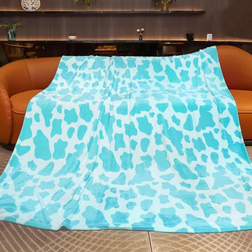 Vista 49 de Manta de vaca para niños de 40 x 50 pulgadas, ropa de cama de forro polar ultrasuave para niños y niñas, manta ligera para cochecito de bebé, bonita