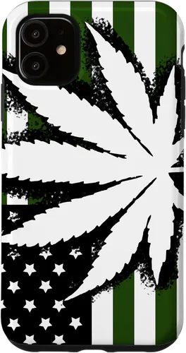 Vista 8 de American Weed Flag 4:20 Cannabis Pot Marijuana Stoner Gift Case for iPhone 17