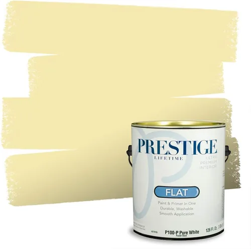 Vista 256 de PRESTIGE Pinturas de pintura exterior e imprimación en uno, 1 galón, plano, combinación comparable de Benjamin Moore* Pila de heno