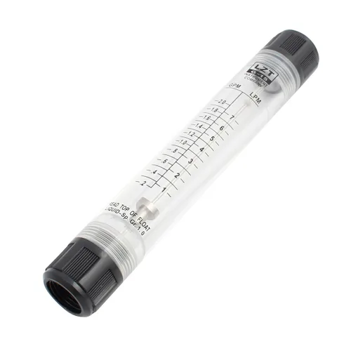 Vista 3 de uxcell A11120300ux0019 1/2 pulgada rosca hembra 0.2-2.0 GPM 1-7 LPM flujómetro en línea líquido de agua LZM-15