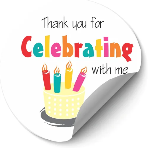 Vista 7 de Pegatinas de recuerdo temáticas de globos de cumpleaños redondas de 2 pulgadas - Juego de 40 etiquetas redondas para baby shower, cumpleaños