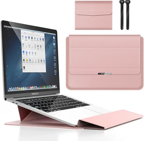 Vista 10 de 13 14 Inch Laptop Sleeve Case Waterproof Leather Case with Adjustable Stand Compatible with MacBook Air/Pro 13-13.3 inch / 2021 Mac MacBook 14inch