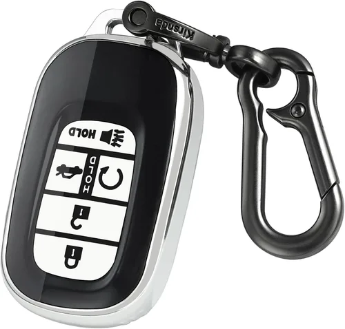 Vista 7 de Kirsnda para Honda funda para llavero, estuche con llavero, protección de TPU suave para llave/piel, 5 botones para 2022 2023 Accord Civic HR-V CR-V