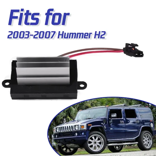 Vista 2 de Resistencia del motor del soplador para ventilador de calentador Hummer H2 2003-2007 Reemplazar el número 3GSH-19E624-CA, 4GSH-19E624-AA