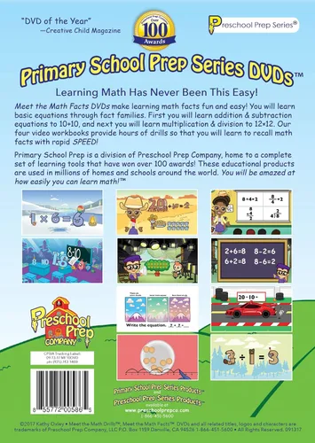 Vista 2 de Meet the Math Facts 10 DVD set - addition, subtraction, multiplication & division (includes bonus digital book)