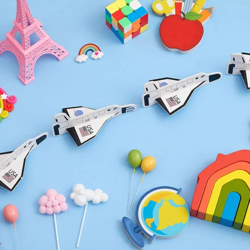 Vista 3 de Lewtemi Juego de 36 planeadores, juguetes de transporte espacial, juguetes voladores para niños y niñas, planeador de avión de espuma para recuerdos