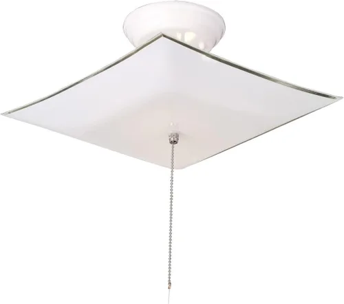 Vista 12 de Design House 501619 Lámpara de techo tradicional de 2 luces para interior con montaje semiempotrado ajustable, vidrio esmerilado para dormitorio