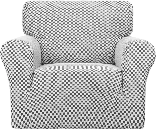 Vista 95 de YEMYHOM Funda para sofá con diseño jacquard de alta elasticidad, funda para silla de sala de estar, a prueba de mascotas, perros y gatos