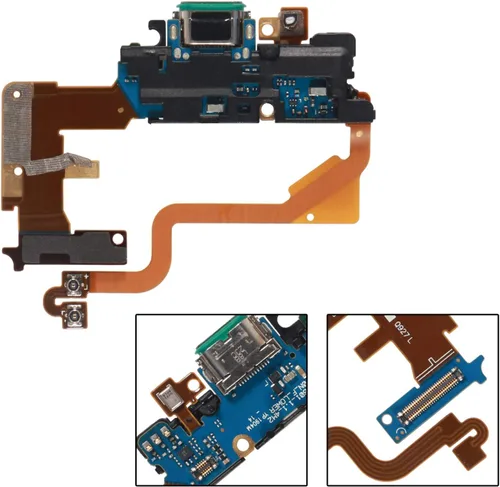 Vista 2 de Reemplazo del puerto de carga del conector de base USB con cable flexible de micrófono compatible con LG G7 ThinQ (versión de EE. UU.) G710VM