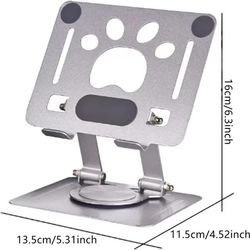 Vista 3 de Laptop Bracket Tablets Bracket Multifunctional Desktop Lazy Bracket 360 Degree Rotation Foldable Stand