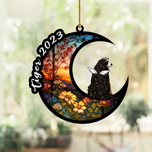 Vista 126 de Nazenti Atrapasoles conmemorativo para perros, adornos de Navidad personalizados para perros, adorno de Navidad, regalos conmemorativos para perros