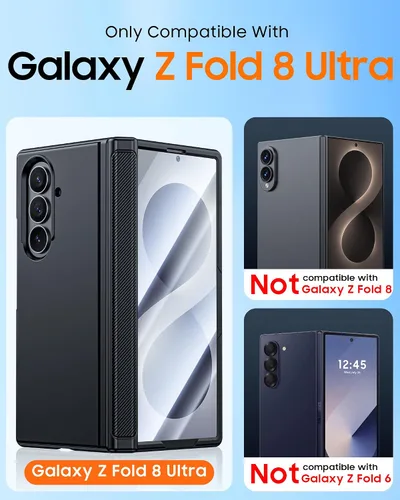Vista 2 de CENMASO - Funda para Samsung Galaxy Z Fold 8 Ultra con soporte, compatible con Magsafe