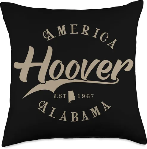 Vista 4 de Souvenir Hoover - Alabama by Inspirox Hoover AL - Almohada Alabama, 16 x 16 pulgadas, multicolor