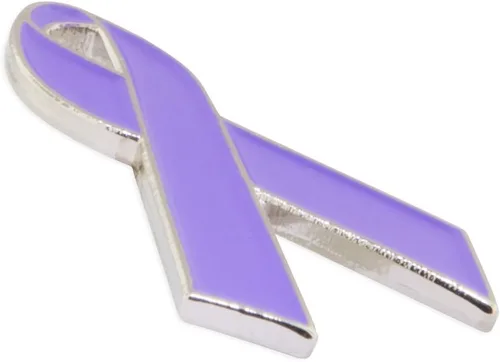 Vista 27 de PinMart Awareness - Pin de solapa esmaltado – Pin de cinta chapado en níquel y oro – Cinta de prevención y conciencia – Broche de joyería con parte