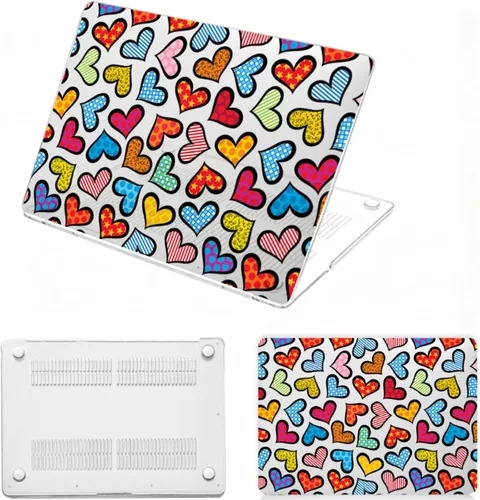 Vista 23 de Funda para laptop compatible con MacBook Air de 15 pulgadas, versión 2026-2023 M5 A3448 M4 A3241 A3114 M3 A2941 M2 Chip con pantalla de retina Mapa
