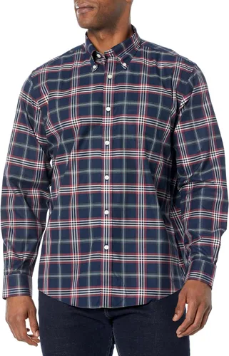 Vista 41 de Brooks Brothers Camisa Deportiva de Manga Larga sin Planchar con Botón para Hombre CORAL ROJO