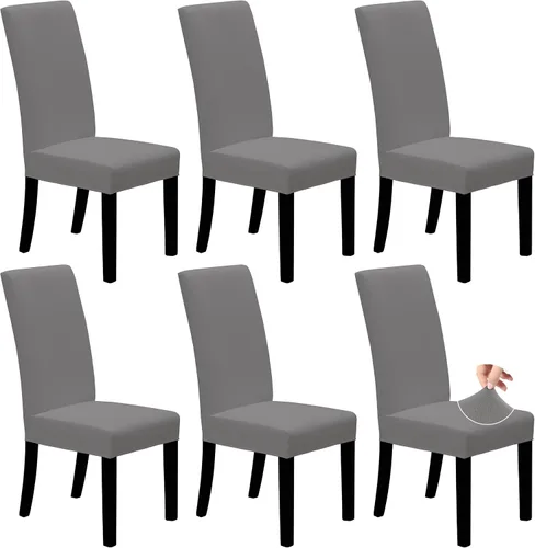 Vista 9 de Easy-Going - Juego de 2 fundas elásticas para sillas de comedor, fundas para sillas de comedor, fundas para sillas Parsons para comedor, ceremonia