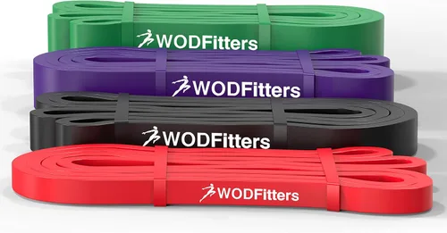 Vista 14 de WODFitters Banda de Asistencia para Dominadas para Estiramientos, Entrenamientos de Movilidad, Calentamiento, Recuperación, Levantamiento