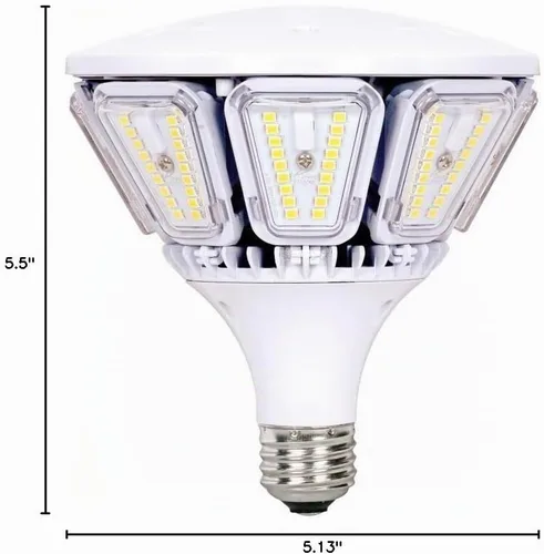Vista 2 de Satco S9779 Hi-Pro - Lámpara LED para poste superior de 40 W, repuesto HID de 175 W, 3000 K, color blanco