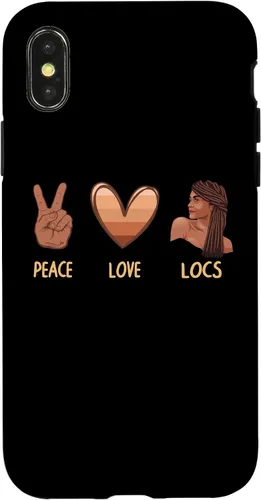 Vista 4 de Funda para iPhone 15 Cool Locs para mujeres y niñas, diseño de melanina negra