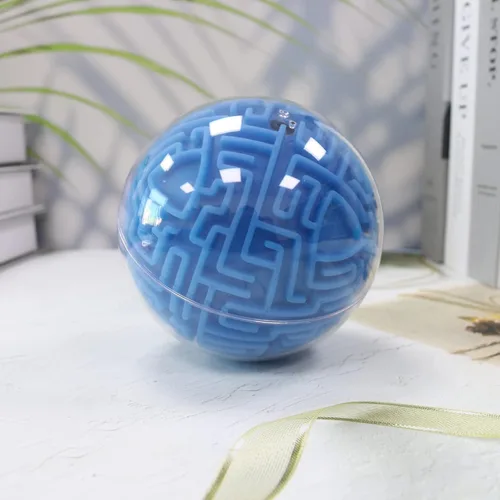 Vista 2 de Bola de juego de rompecabezas 3D y mini cubo, bola de laberinto 3D, rompecabezas de rompecabezas de esfera de globo y entrenamiento de laberinto