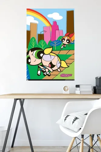 Vista 4 de The Powerpuff Girls - Póster de pared de Group Park, 34 pulgadas de largo x 22.4 pulgadas de ancho, versión sin marco