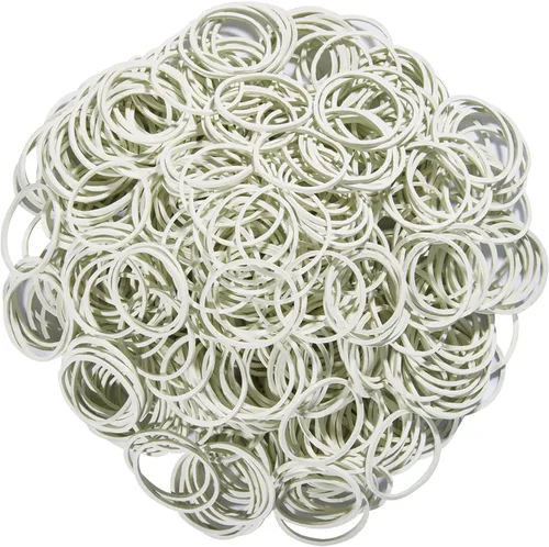 Vista 6 de AMUU bandas de goma pequeñas mini bandas elásticas negro blanco 1200pcs