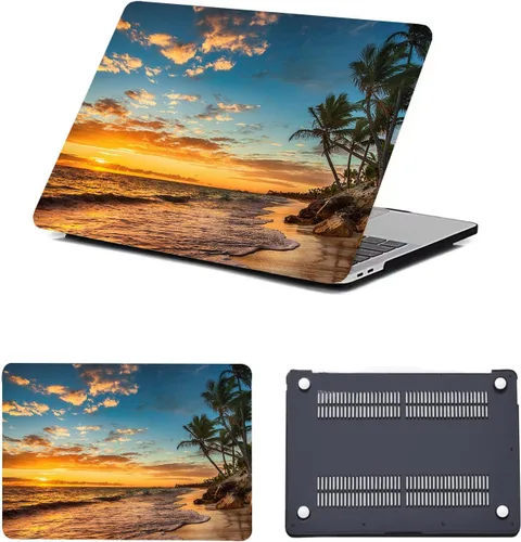 Vista 23 de Funda protectora para MacBook Air de 11 pulgadas 2015 2014 2013 2012 2011 2010 A1465 A1370, diseño de patrón de plástico, funda para laptop