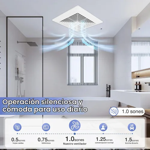 Vista 3 de Fanspex Extractor de techo de baño para circulación de aire