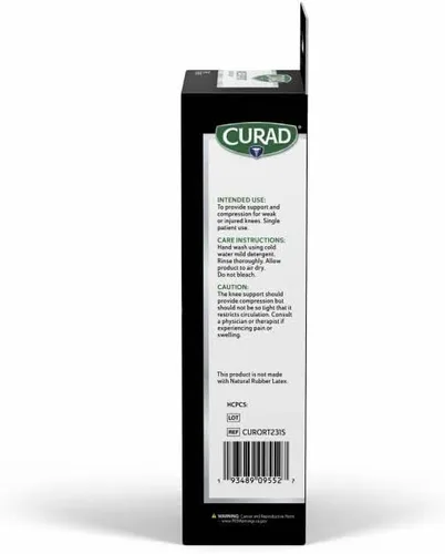 Vista 4 de CURAD Soporte de Rodilla para Hombres y Mujeres, Elástico, de Ponerse por Encima, Rodillera para Dolor de Rodilla al Correr, Rodillera Deportiva