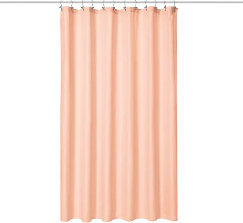 Vista 24 de N&Y Home Cortina o forro de tela para ducha, lavable a máquina, estrecho, negro, de 36 x 72 pulgadas Hotel Quality, Bottom Magnets, Washable