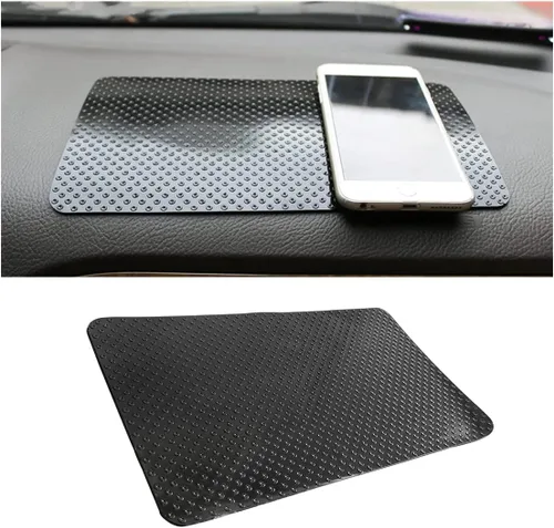Vista 8 de Alfombrilla antideslizante de goma para salpicadero de coche, 27 x 15 cm Universal adhesiva antideslizante mágica para salpicadero de coche