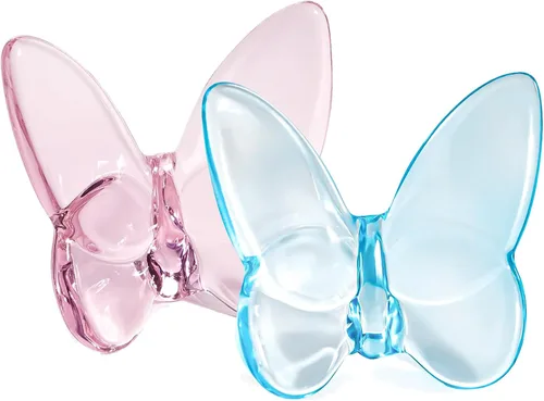 Vista 9 de Lioaeust Estatuas de Mariposa de Cristal, Figura de Mariposa Voladora Decoración de Mariposa de Cristal de Vidrio Tallado Estatua de Animal